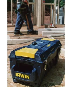 IRWIN Portable Tool Boxes 29-in Blue Resin Lockable Tool Box -Irwin Outlet Shop 07650434