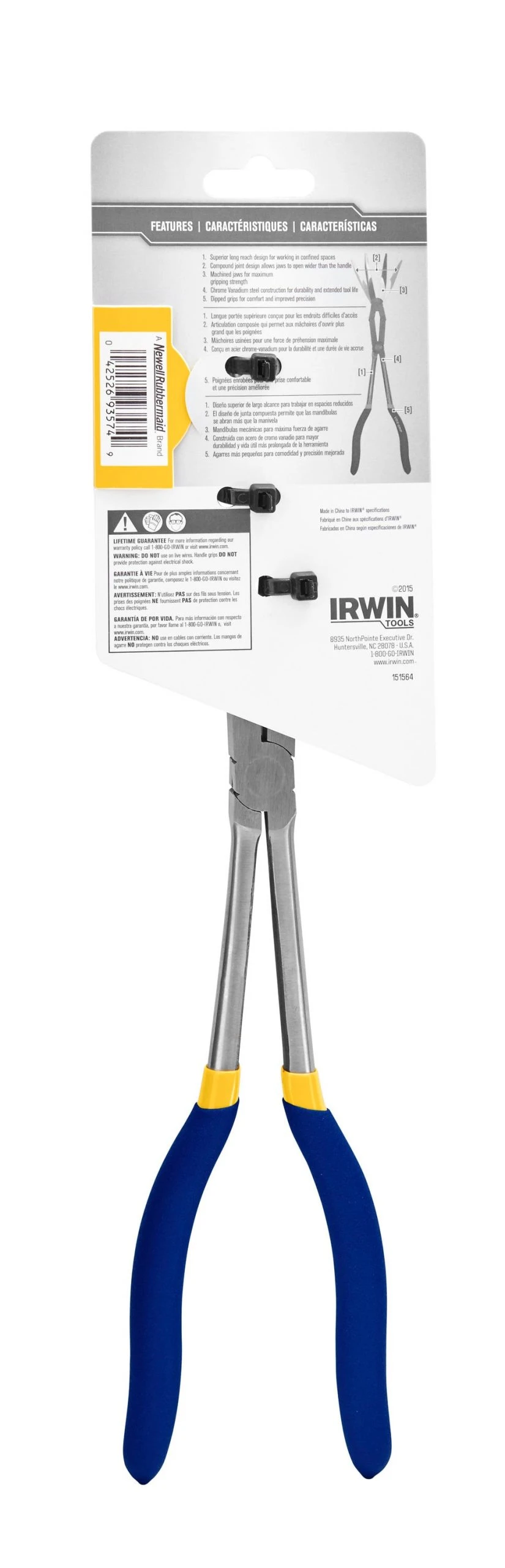 IRWIN VISE-GRIP 13.25-in Straight Compound Long Reach Pliers 8 IRWIN VISE-GRIP 13.25-in Straight Compound Long Reach Pliers - Image 6