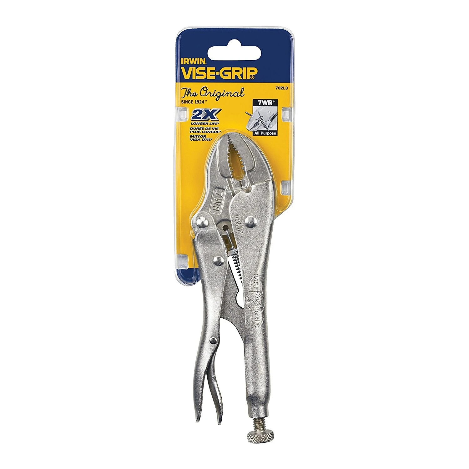 IRWIN VISE-GRIP Original 7-in Curved Jaw Locking with Wire Cutter Pliers 7 IRWIN VISE-GRIP Original 7-in Curved Jaw Locking with Wire Cutter Pliers - Image 5
