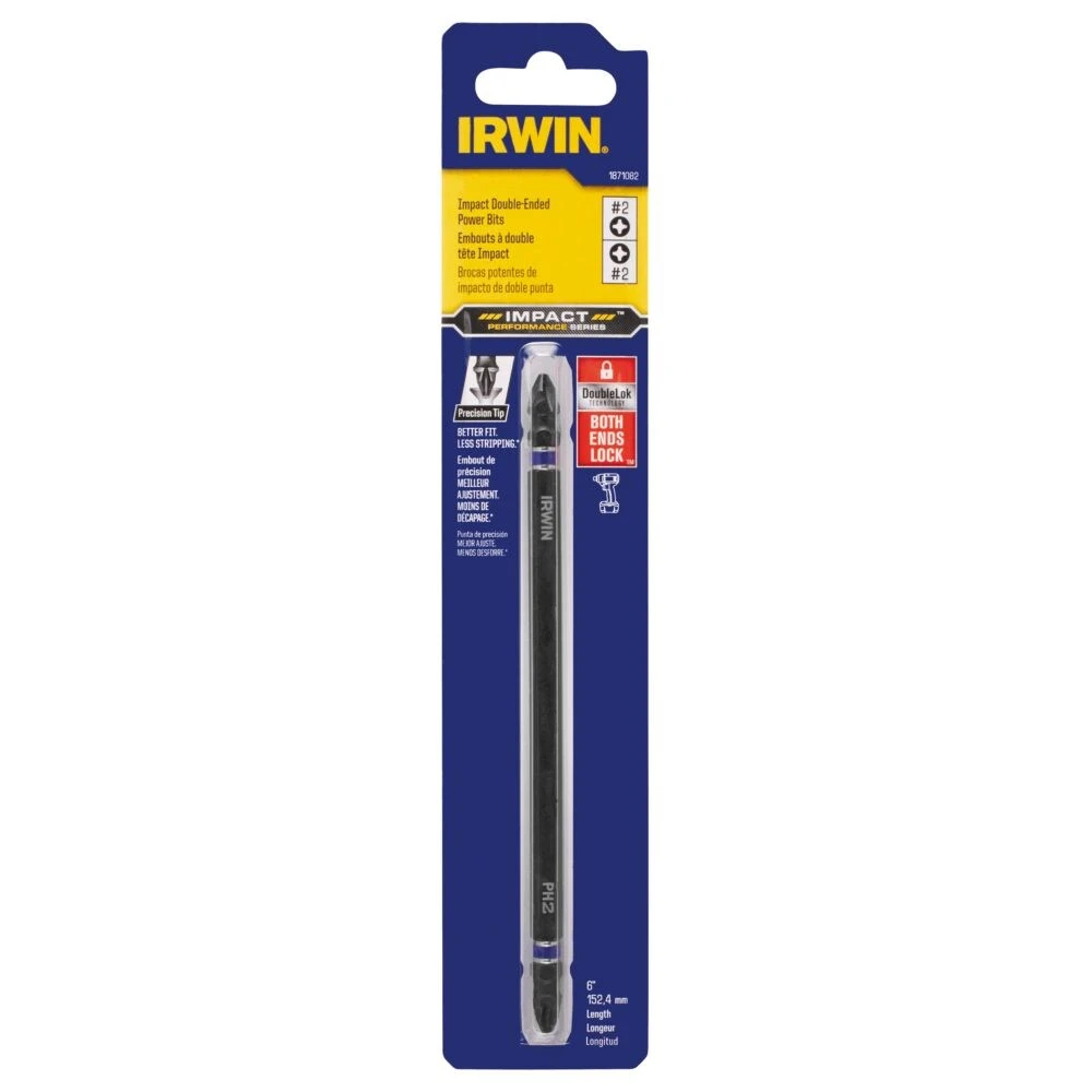 IRWIN Impact Driver Bits 1/4-in x 6-in Double-Ended Impact Driver Bit 4 IRWIN Impact Driver Bits 1/4-in x 6-in Double-Ended Impact Driver Bit - Image 2