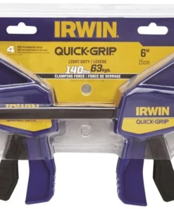 IRWIN Clamps QUICK-GRIP 4-Pack 6-in Medium-Duty One Handed Bar Clamp -Irwin Outlet Shop 10372139