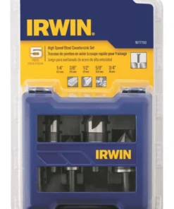 IRWIN Twist Drill Bits 5-Piece Assorted x Set Black Oxide Coated Hss Twist Drill Bit Set -Irwin Outlet Shop 14643338