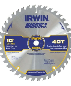 IRWIN Circular Saw Blades Marathon 10-in 40-Tooth Carbide Miter/Table Saw Blade