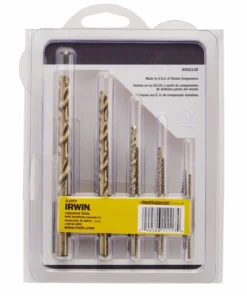 IRWIN Screw Extractors & Sets Spiral Ext and Drill Bit 10 piece Set -Irwin Outlet Shop 16655031