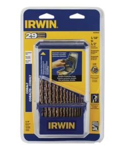 IRWIN Twist Drill Bits 29-Piece Assorted x Set Cobalt Twist Drill Bit Set -Irwin Outlet Shop 18258813