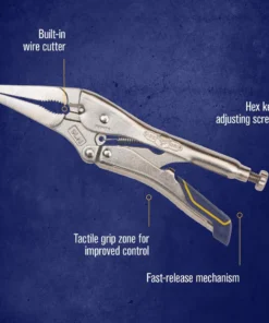 IRWIN VISE-GRIP Fast Release 9-in Long Nose Locking Pliers with Wire Cutter -Irwin Outlet Shop 18313243