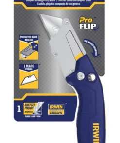 IRWIN Utility Knives Pro flip 1-Blade Folding Utility Knife with On Tool Blade Storage -Irwin Outlet Shop 42360726
