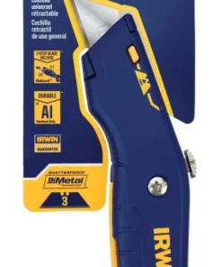 IRWIN Utility Knives 3/4-in 1-Blade Retractable Utility Knife with On Tool Blade Storage -Irwin Outlet Shop 43491779