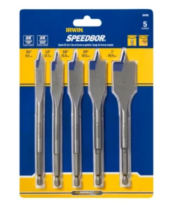 IRWIN Woodboring Drill Bits 5-Piece Assorted Woodboring Spade Drill Bit Set -Irwin Outlet Shop 44340707